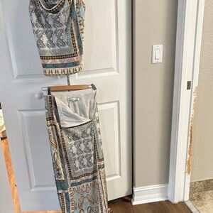 bishop + young tank and skirt set - Blue and Cream